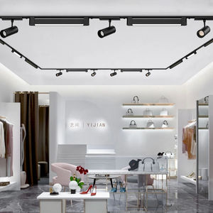 Système d'éclairage linéaire magnétique intelligent 48V à LED sur rail magnétique, lampe LED sur rail magnétique - Product Image 2