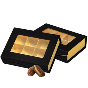 Cao Cấp Tùy Chỉnh Truffle Sô Cô La Kẹo Trái Cây Sấy Khô Lát Lưới Bao Bì Từ Thanh Sô Cô La Hộp Với Nắp Rõ Ràng - Product Image 1