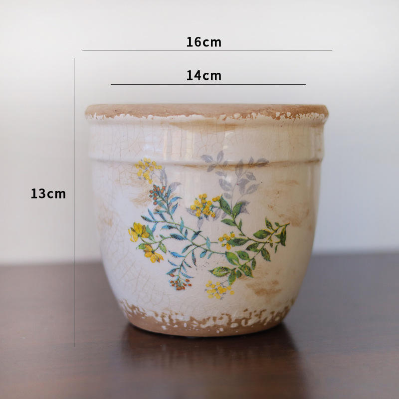 Oriole flower pot with holes