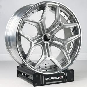 Rines Bku Forged de 2 Piezas, 5x120, 18, 19, 20, 21 Pulgadas, Estilo M Parallel 37, Rueda de Aleación Plateada para BMW E46 E34 E90 E92 E60 E38 E39 F10 - Product Image 4