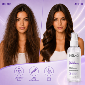 MELAO Hair Heat Protectant <b>Spray</b> Leave-In Conditioning Mist 8.45 fl oz Heat Protection for Damaged Hair Women - Product Image 5