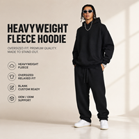 Sweat à capuche sport en polaire 345 GSM avec fermeture éclair discrète, coupe ample, pour homme, automne-hiver, marque privée, vente en gros