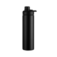 Bouteille d'eau isotherme en acier inoxydable écologique personnalisée de 18 oz avec isolation thermique de 6 à 12 heures pour le camping