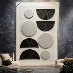 Original Luxury Scenery Wall <strong>Art</strong> 100% Hand <strong>Drawn</strong> Large White 3D Texture Simple Oil Painting Solid Wood Indoor Home Decoration - Product Image 4