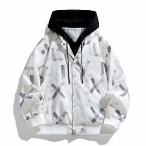 Customized logo In the <b>spring</b> the new Japanese tie-dyed graffiti <b>cardigan</b> hooded jacket men's loose trend leisure couple zipper - Product Image 2