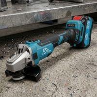 Meuleuse d'angle sans fil MAXTON MT9100-4 125 mm, sans balais, avec batterie 4,0 Ah, interrupteur à gâchette, disque de meulage pour usage industriel et bricolage