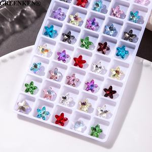 50 Uds bolsa estrella de mar Fondo puntiagudo dijes de <span class=keywords><strong>uñas</strong></span> en forma única 3D diamante Nail Art accesorios cristal versátil <span class=keywords><strong>uñas</strong></span> diamantes de imitación - Product Image 2