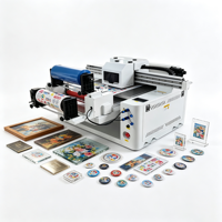 Impresora UV DTF 6090 XP600 de Cama Plana y Rollo a Rollo para Películas AB, Etiquetas de Cristal y Carcasas de Teléfono