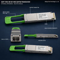 Module transceiver optique QSFP-100G-SM-SR CWDM4 Lite LC Duplex 2km SMF 100G SM SR pour interconnexion de centre de données - Garantie 1 an