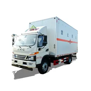 JAC new or used automatic 4*2 blasting equipment van cargo truck flammable liquid transport vehicle for sale