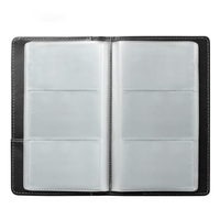 Porte-cartes de crédit en PU, professionnel, capacité de 120 cartes, étui pour cartes de visite, organisateur avec logo personnalisé