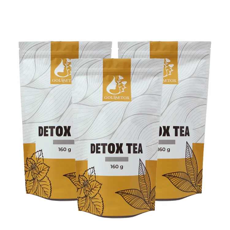 ถุงชาแบบแบนสำหรับดีท็อกซ์14วันถุงชาแบบกระชับสัดส่วนผลิตจากออร์แกนิกฉลากส่วนตัว