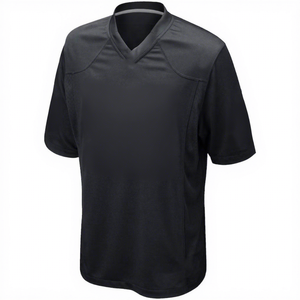 Maillot de football américain respirant 100 % polyester en maille, impression par transfert thermique, manches courtes, personnalisable avec nom, numéro et logo, vente en gros pour adultes - Product Image 1