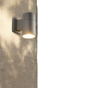 Lámpara de Pared Vintage de Estilo Americano, Carcasa de Aluminio en Gris, Negro y Blanco, LED, Exterior, Impermeable, E27 Europeo - Product Image 1