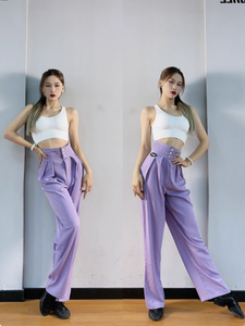 ¡Novedad de 2025! Pantalones de baile latino para mujer, pantalones de baile latino moderno para salón de baile, <span class=keywords><strong>Salsa</strong></span>, Tango, pantalones de baile latino para adultos - Product Image 6