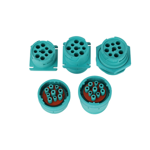 Custom J1939 9 pin conector macho Deutsch type2 conector circular verde - Product Image 5