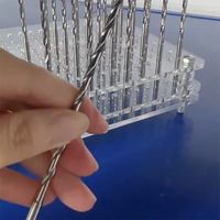 Foret en acier inoxydable de précision à haute rectitude et longue durée de vie 25XD avec liquide de refroidissement pour le perçage des trous d'huile de vilebrequin en acier automobile