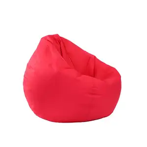 Besar Kecil malas sofa penutup kursi tanpa pengisi kain Linen kursi panjang kantong kacang Pouf Puff sofa Tatami ruang tamu Beanbags