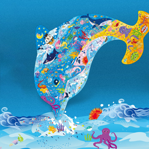 Dinossauro 3D colorido madeira Jigsaw Puzzle criativo DIY Adulto & Família brinquedo melhor presente para crianças Meninos e meninas - Product Image 3
