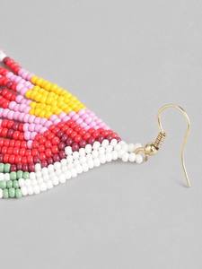 Pendientes de gota con cuentas étnicas de moda hechos a mano, forma personalizable en varios colores para fiestas - Product Image 5