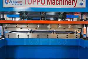 1200mm 먹이 다리 갑판 사다리꼴 지붕 시트 상업용 금속 지붕 용 금속 패널 롤성형 기계 - Product Image 3