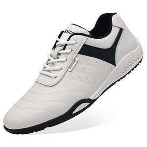 Chaussures de course pour hommes ChuangC, tige en PU, semelle extérieure en caoutchouc, semelle intermédiaire en EVA, doublure en mesh, baskets de sport blanches d'été - Product Image 5