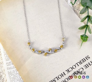 9 Fine Pave 3*4mm Pear Cut Natural Stone Leaf Chokers Necklaces 925 <b>Sterling</b> <b>Silver</b> White Gold Plated Jewel For Women - Product Image 2