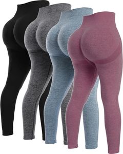 热卖尼龙女无缝健身提臀打底裤健身打底裤提臀套装 - Product Image 1