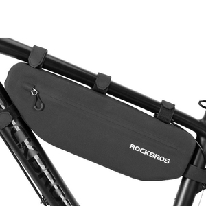 <span class=keywords><strong>ROCKBROS</strong></span> — trousse pour Tube supérieur <span class=keywords><strong>de</strong></span> vtt, étanche, sur Tube supérieur, pochette triangulaire pour cyclisme tout terrain, sac <span class=keywords><strong>de</strong></span> cyclotourisme, accessoires <span class=keywords><strong>de</strong></span> bicyclette - Product Image 1