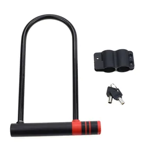 Yh1376 an ninh màu đen xe máy và xe đạp u-loại khóa với khung