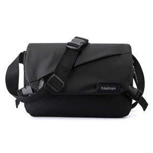 New Fashionable Outdoor Sports Leisure Cross-Border New Men's Large-Capacity PU Leather Shoulder Messenger <b>Bag</b> - Product Image 2
