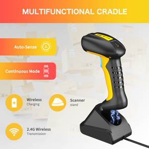 Escáner de Códigos de Barras <span class=keywords><strong>3D</strong></span> NETUM RD-1202W 1D 2D QR Inalámbrico BT 2.4Ghz y USB2.0 con Cable, 3 en 1, Resistente al Agua, Grado Industrial - Product Image 4