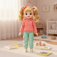 Muñeca Articulada de Vinilo de 25 cm, Personalizable, con Ropa Casual Colorida, Juguete Coleccionable para Niñas, Regalo Personalizado con Diseño IP