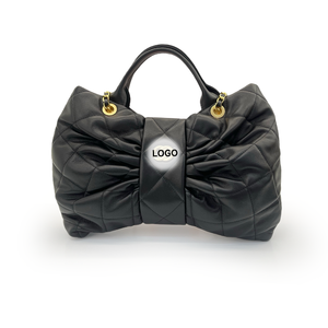 广州批发产品真皮蝴蝶女士包单肩斜挎包羊皮女包手提包 - Product Image 1