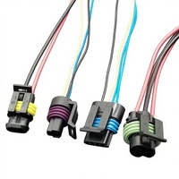 Arnés de Cableado con Conector Adaptador Eléctrico Automotriz de 6 y 4 Pines, Personalizado OEM/ODM, Conductor de Cobre Estañado, Aislamiento de PVC