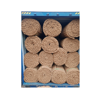 Rouleau de tapis en fibre de coco de grande taille pour l'extérieur, tapis en fibre de coco pour le pavage des routes - Tapis en fibre de coco 100% naturel pour l'aménagement paysager en extérieur