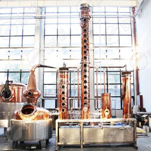 DYE 300L alambicchi di rame per moonshine bourbon whisky distiller alambicchi di rame bourbon whisky still - Product Image 3