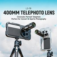 Objectif téléobjectif pour téléphone NEEWER LS-78 400 mm avec clip d'objectif fileté de 17 mm