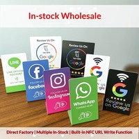 Expositor de acrílico personalizado con NFC para reseñas de Google, letrero de mostrador con código QR para reseñas, para restaurantes, hoteles, venta al por mayor