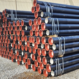 Tuyau en fonte ductile centrifugée DN300 DN400 classe K9 à raccordement par emboîtement et soudure <span class=keywords><strong>pour</strong></span> l'alimentation en eau potable (ISO2531 EN545 EN598) - Product Image 1