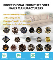 Dekorative Nagelkopf-Zierleiste für Möbel Antik-Messing Sofa-Nagelkopfleiste Flexible Nagelkopf-Zierleiste Gänseblümchen-Muster Nagelkopf-Zierleiste
