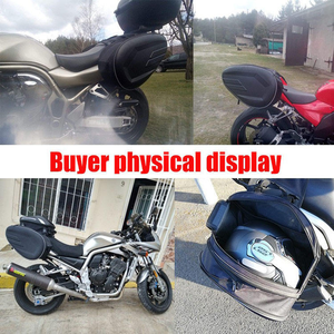 Sacoches de <span class=keywords><strong>moto</strong></span> imperméables haute visibilité, sac arrière avec bandes réfléchissantes pour la sécurité - Product Image 2