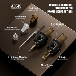 OEM ODM 20 piezas/caja 5RM 7RM 9RM 7RS RM 1RL 3RL 5RL 7RL 9RL 11RL 13RL 15RL RL Agujas <span class=keywords><strong>de</strong></span> cartuchos <span class=keywords><strong>de</strong></span> <span class=keywords><strong>tatuaje</strong></span> profesionales desechables - Product Image 2