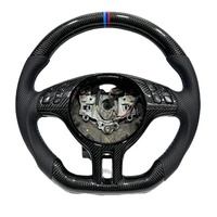 Volant sport en cuir perforé noir en fibre de carbone pour BMW Série 3 Série 5 E46 M3 M6 E61 E62 E63 Upgrade