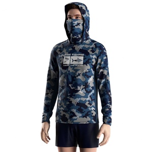 Sweat-shirt à capuche pour homme, personnalisé, écologique, anti-UV, séchage rapide, pour la pêche, manches longues - Product Image 5