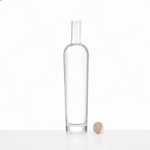 Trong suốt siêu Flint Glass rượu chai rượu vang 200ml 375ml 500ml 750ml 1000ml Công suất nút chai niêm phong cho Whisky Vodka Tequila - Product Image 2
