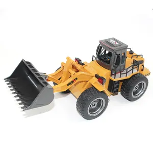 HUINA 1:18 Rc Engineering Truck 1520 6 Channel Metal Excavator Construction Vehicles Model Toys Car For Boys Gift