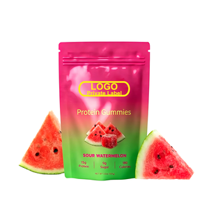Private Label Sour Watermelon Flavor High <b>Protein</b> Gummies With Muscle-Fueling Whey <b>Protein</b> Isolate - Product Image 1