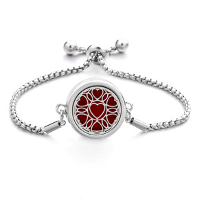 Venta caliente de acero inoxidable aromaterapia aceite esencial hueco Árbol de la vida caja Perfume difusor Anti-mosquito ajuste <span class=keywords><strong>pulsera</strong></span> - Product Image 4