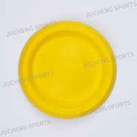 Jouets professionnels de formation de chien écologiques chinois 7cm sangle plate corde molaire jouet à mâcher balle disque volant avec petit anneau de traction
